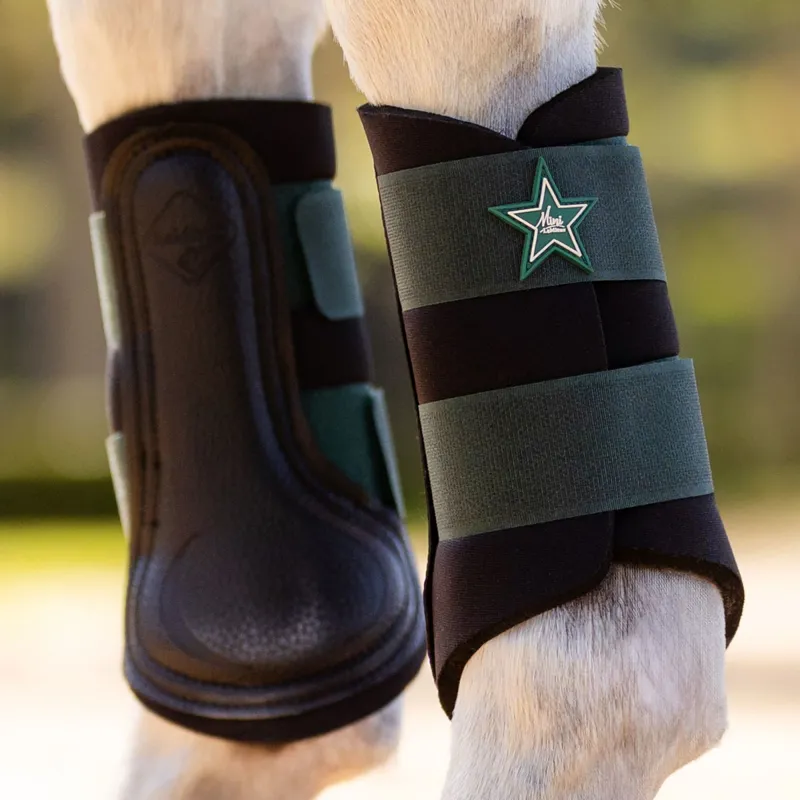 LeMieux Mini Grafter Brushing Boots - Spruce-2