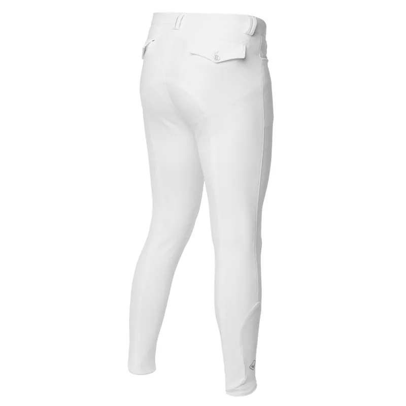 LeMieux Monsieur Knee Grip Mens Competition Breeches - White-1