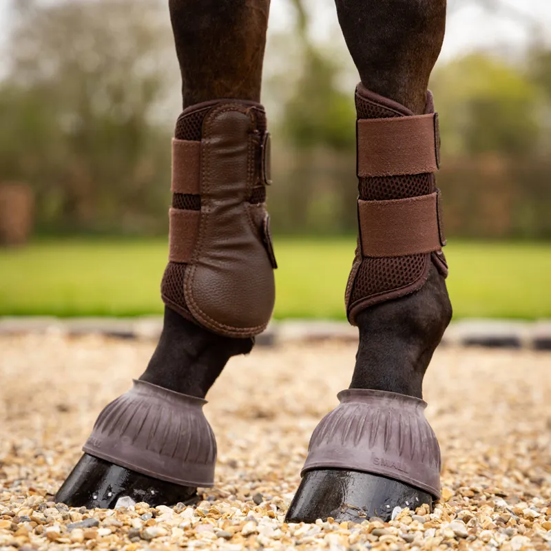 LeMieux Rubber Pull On Overreach Boots - Brown-1