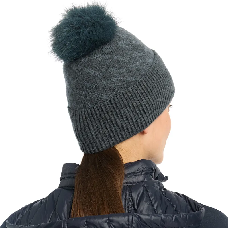 LeMieux Pom Pom Beanie Hat - Petrol-2