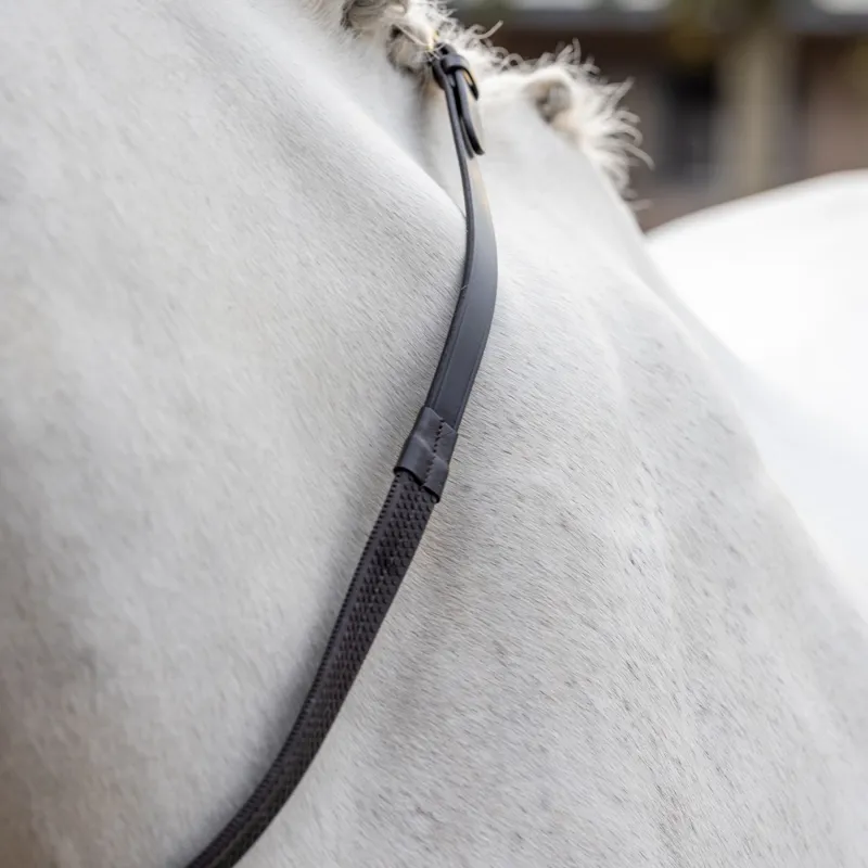 LeMieux Rubber Reins - Brown-1