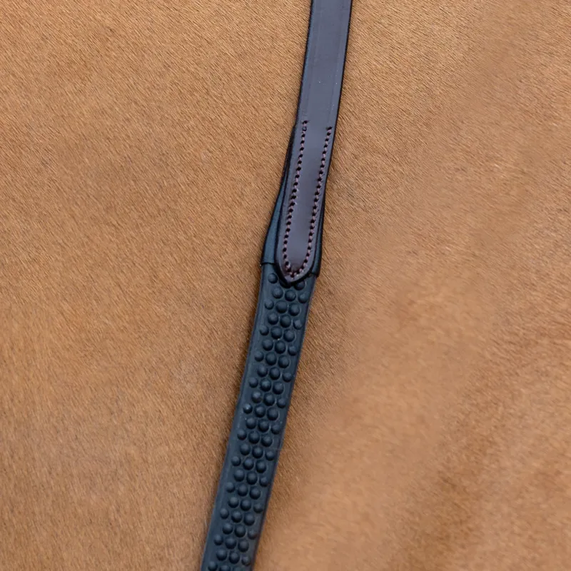 LeMieux Soft Rubber Reins - Brown/Brown-1