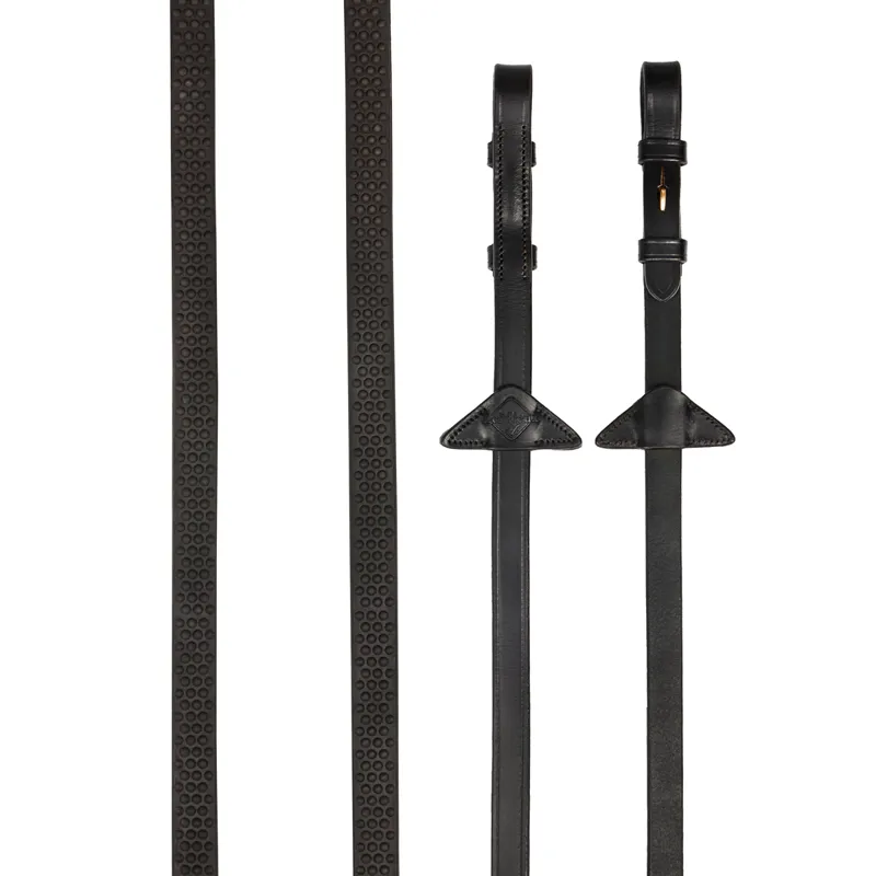 LeMieux Soft Rubber Reins - Brown/Brown