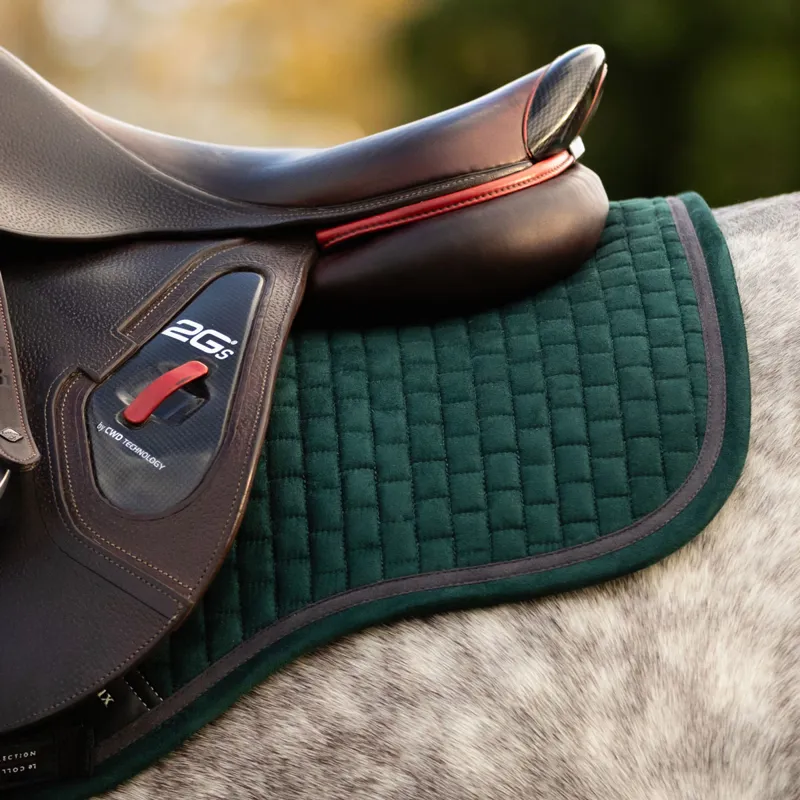 LeMieux Suede GP Square Saddlecloth - Spruce-3