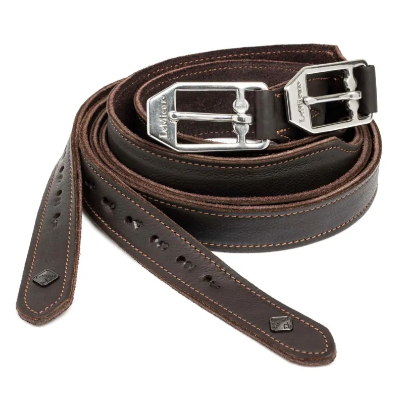 LeMieux Vector Pro Stirrup Leathers - Brown