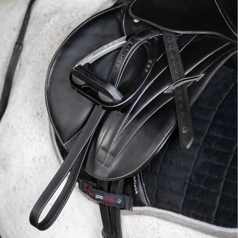 LeMieux Vector Stirrup Leathers - Black-1