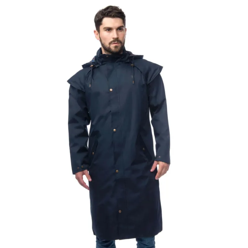 Lighthouse Stockman Mens Full Length Waterproof Jacket - Navy