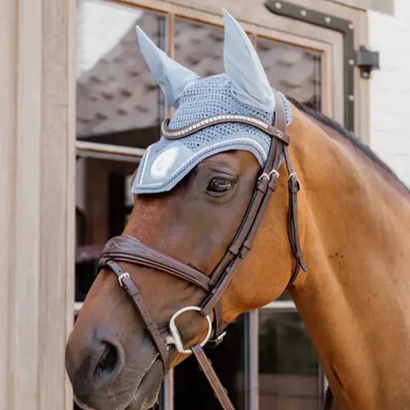 Kentucky Wellington 3D Logo Rope Fly Veil - Light Blue