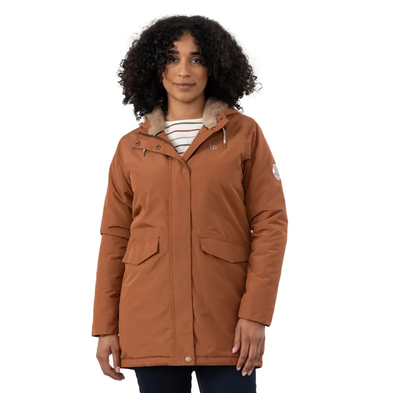 Lighthouse Scarlet Womens Waterproof Coat - Rust-4