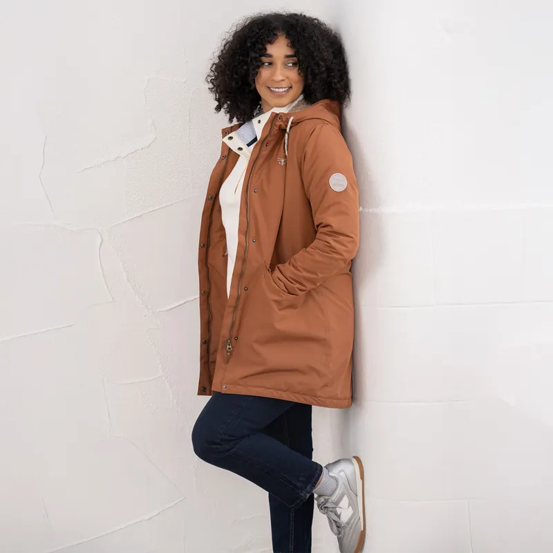 Lighthouse Scarlet Womens Waterproof Coat - Rust-2