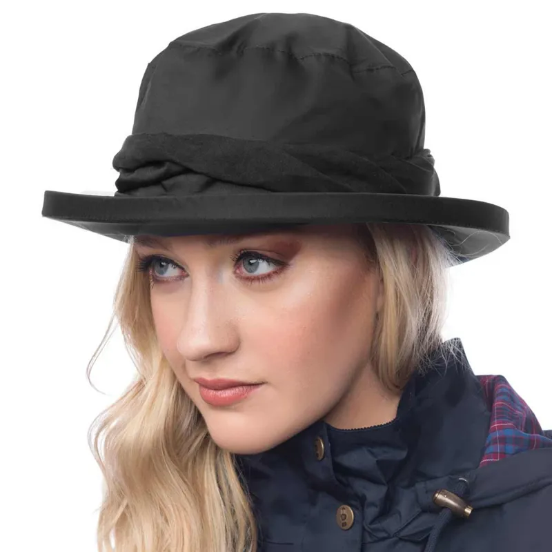Lighthouse Canterbury Waterproof Rain Hat - Black
