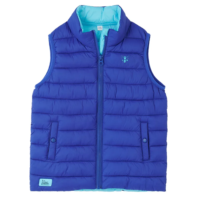Lighthouse Abel Junior Boys Padded Gilet - Navy-6