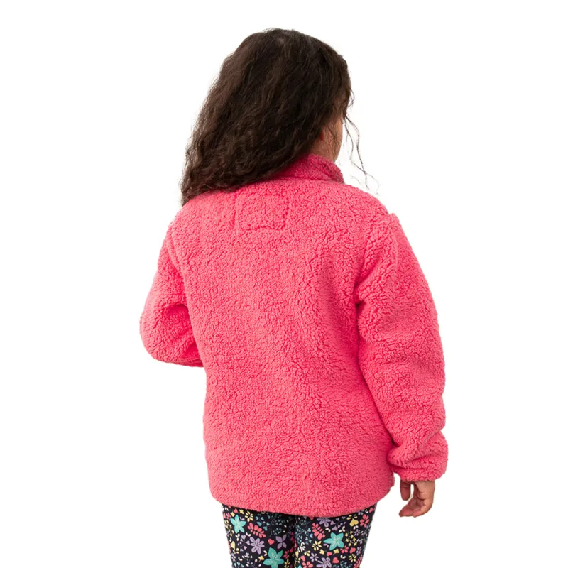 Lighthouse Cassie Junior Girls Fleece Jumper - Pink/Floral Print-2