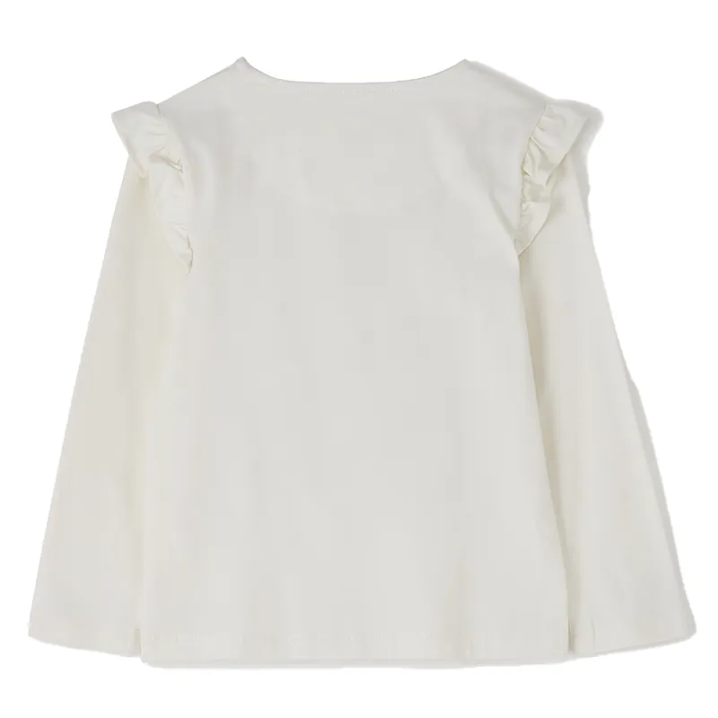 Lighthouse Causeway Junior Girls Long Sleeve Tee - Floral Heart-6