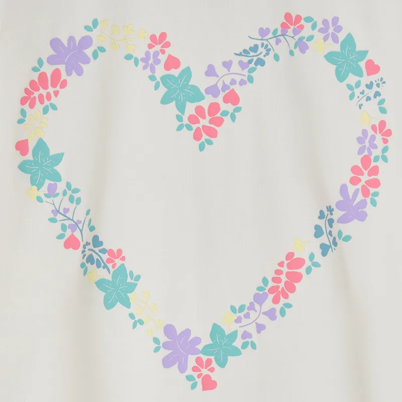 Lighthouse Causeway Junior Girls Long Sleeve Tee - Floral Heart-7