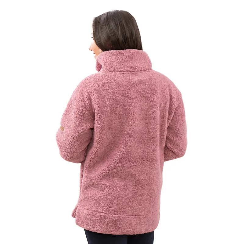 Lighthouse Coast Womens 1/2 Zip Fleece - Wild Rose-3