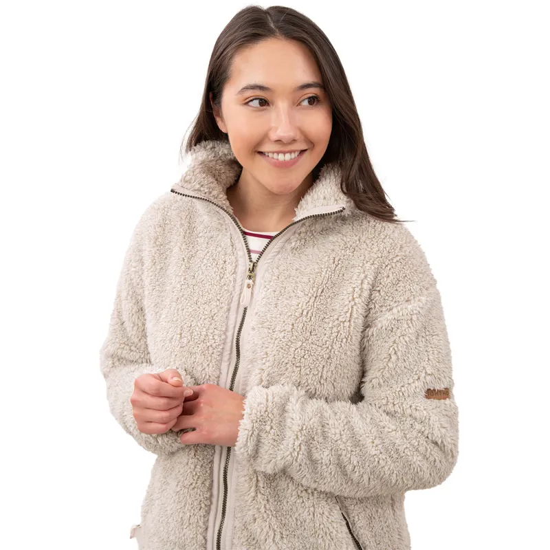 Lighthouse Cobh Womens Full Zip Bonded Fleece - Irish Cream-3