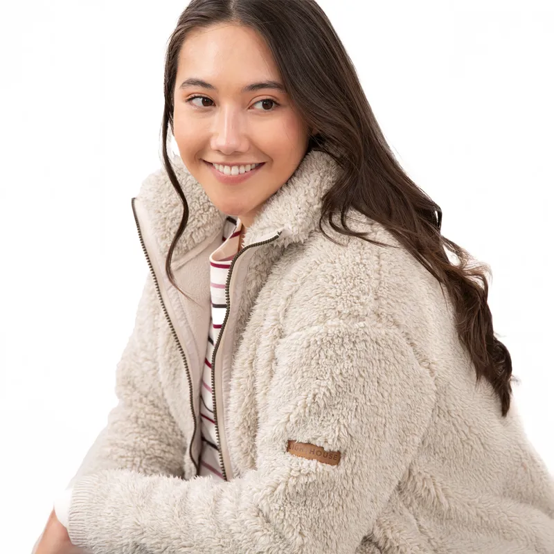 Lighthouse Cobh Womens Full Zip Bonded Fleece - Irish Cream-4