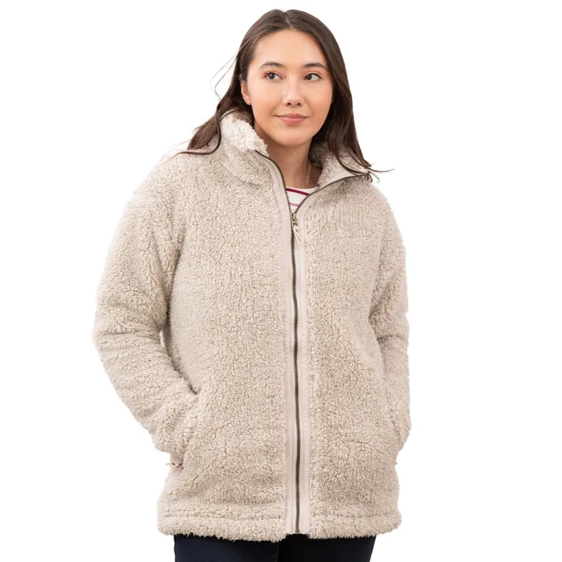 Lighthouse Cobh Womens Full Zip Bonded Fleece - Irish Cream-2