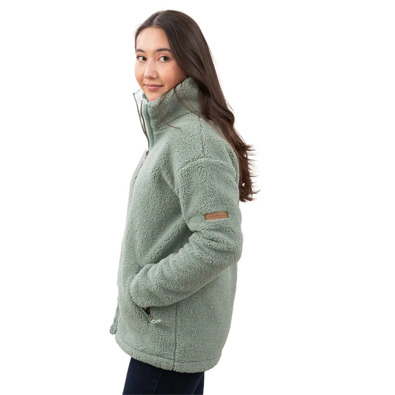 Lighthouse Cobh Womens Full Zip Bonded Fleece - Sage-3