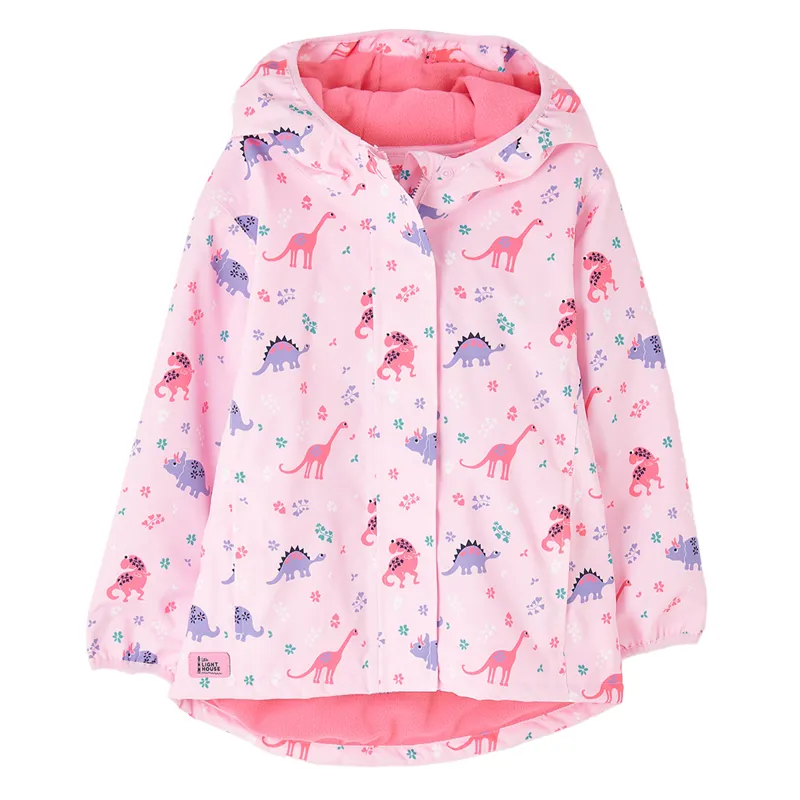 Lighthouse Freya Junior Girls Waterproof Jacket - Dino Dance Print-1