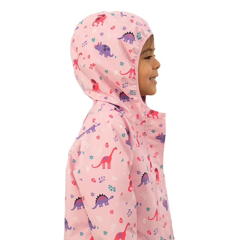 Lighthouse Freya Junior Girls Waterproof Jacket - Dino Dance Print-4