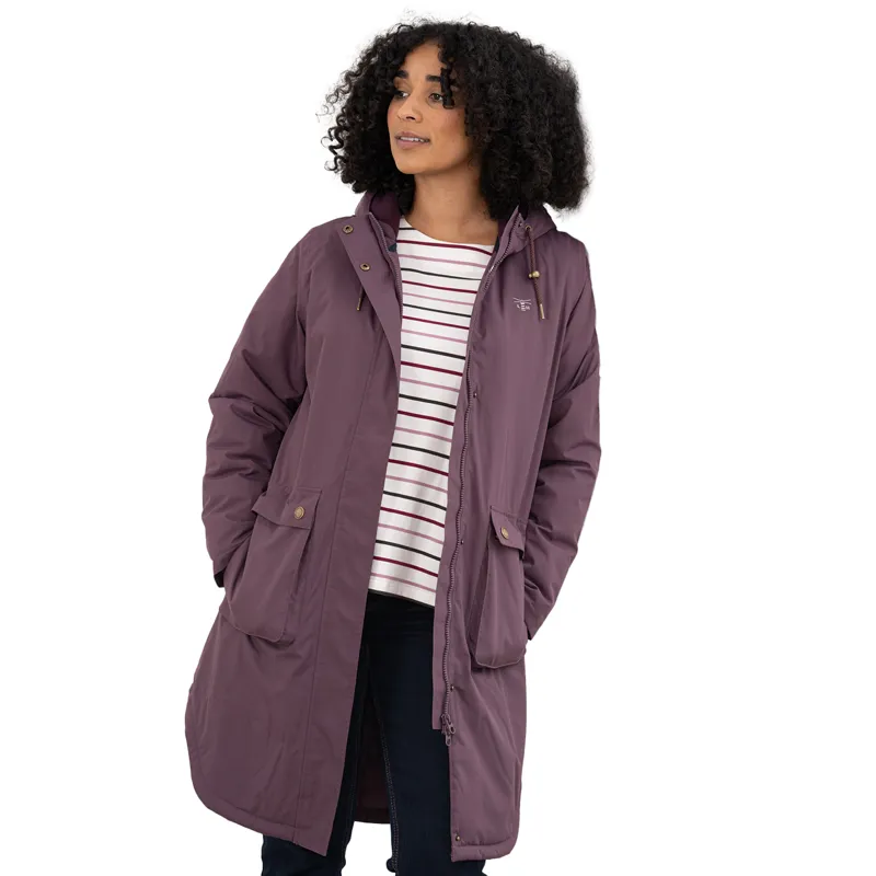 Lighthouse Imogen Womens Waterproof Long Jacket - Cranberry-2