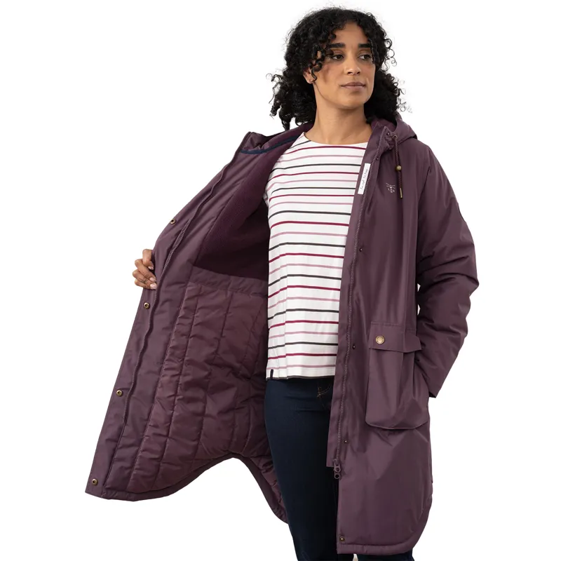 Lighthouse Imogen Womens Waterproof Long Jacket - Cranberry-5
