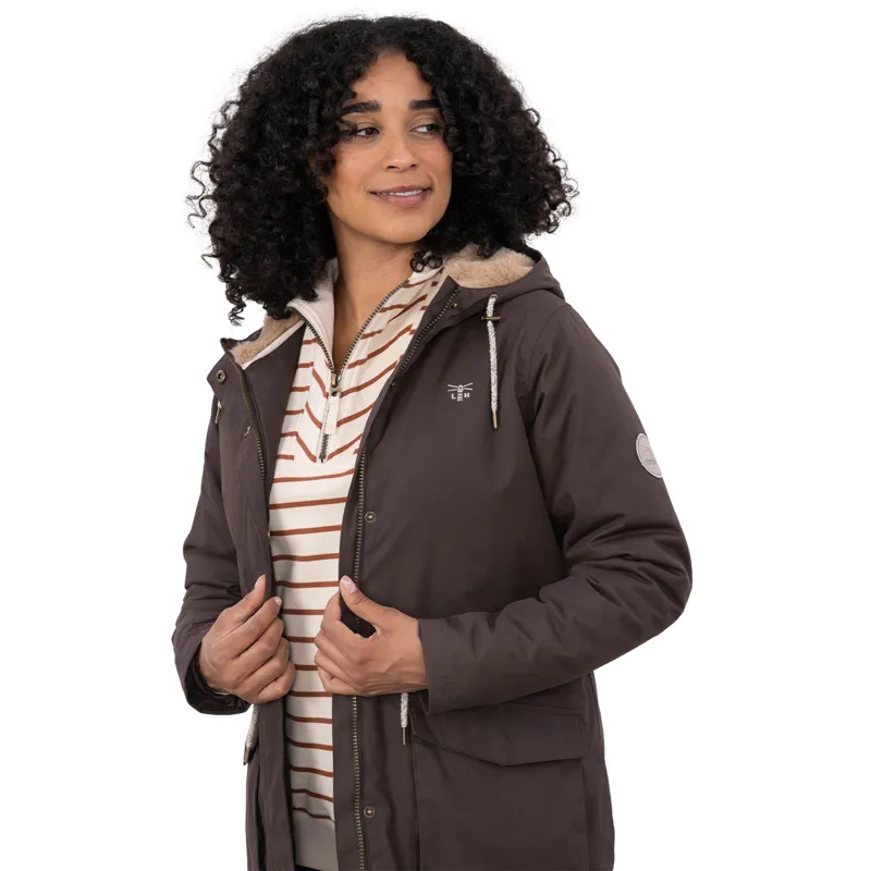 Lighthouse Isobel Womens Waterproof Long Coat - Cocoa-1