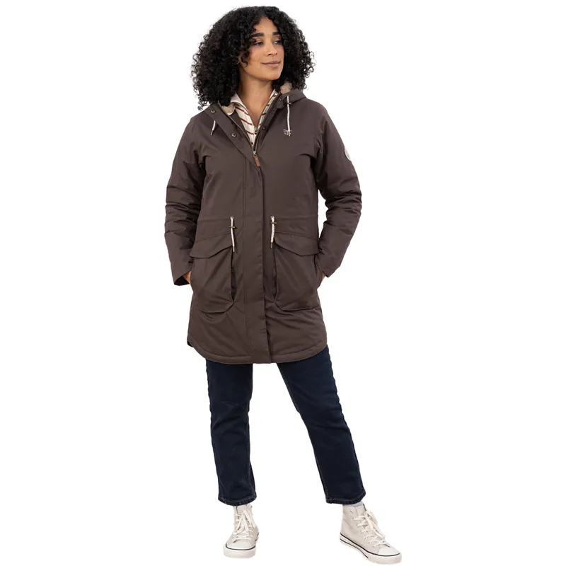 Lighthouse Isobel Womens Waterproof Long Coat - Cocoa-7