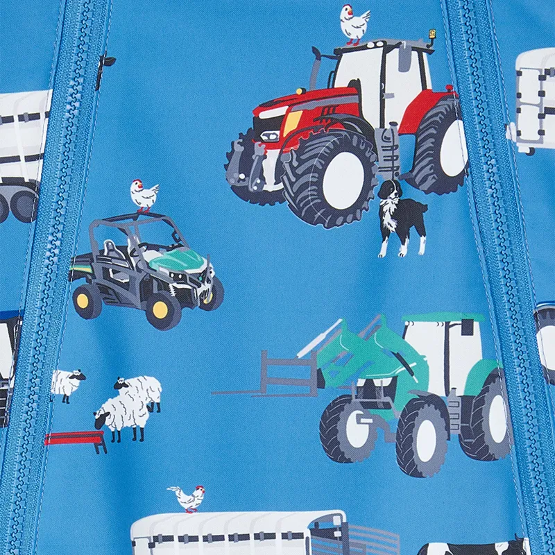 Lighthouse Jamie Junior Boys Waterproof Puddlesuit - Farm-2