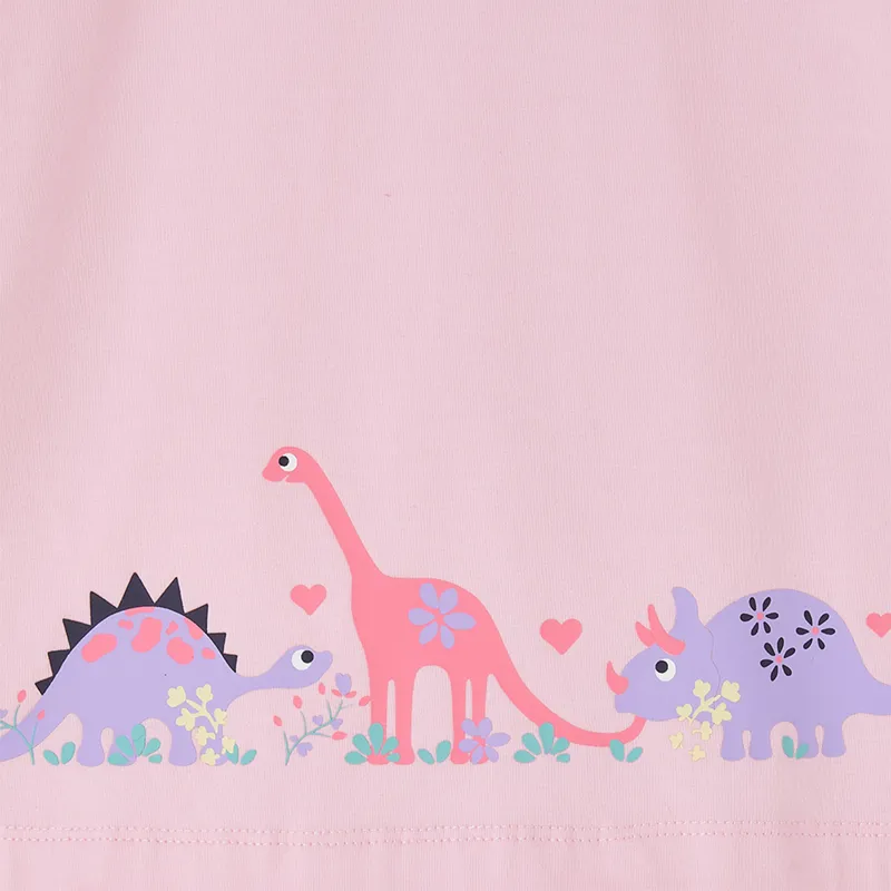Lighthouse Lottie Junior Cotton Tunic Jersey - Dino Dance Print-6