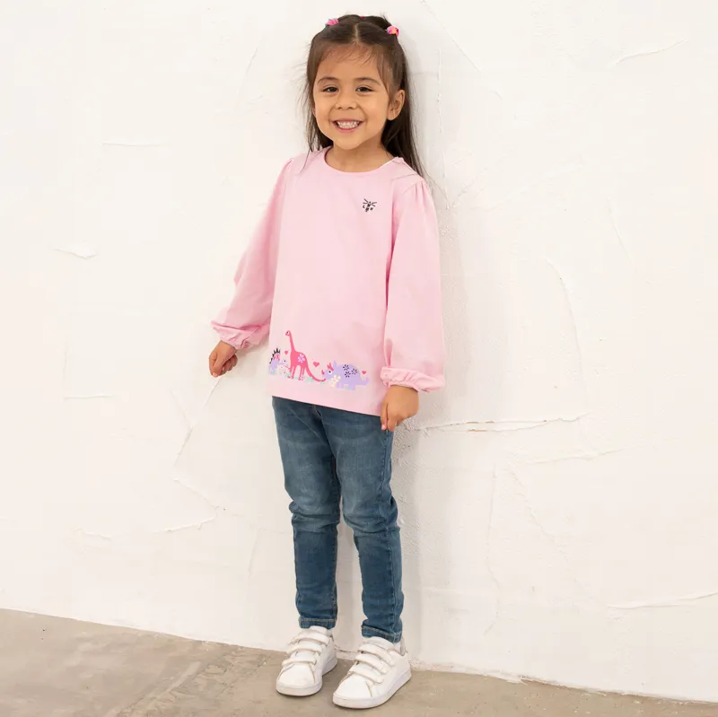 Lighthouse Lottie Junior Cotton Tunic Jersey - Dino Dance Print-3