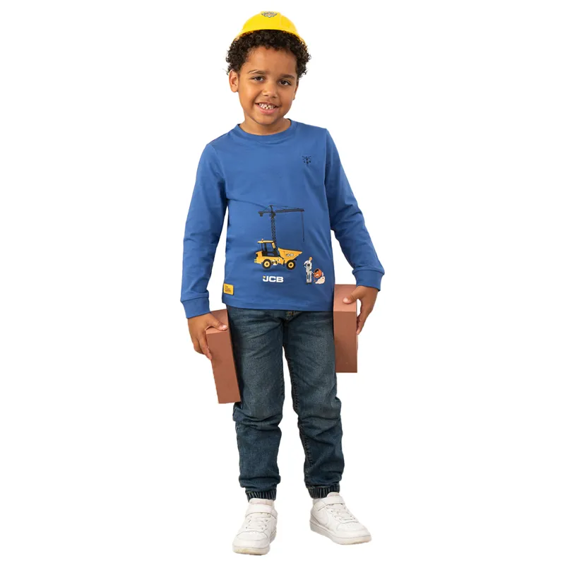 Lighthouse Oliver Junior Boys Long Sleeve Sweater - JCB Dumpster Print-3