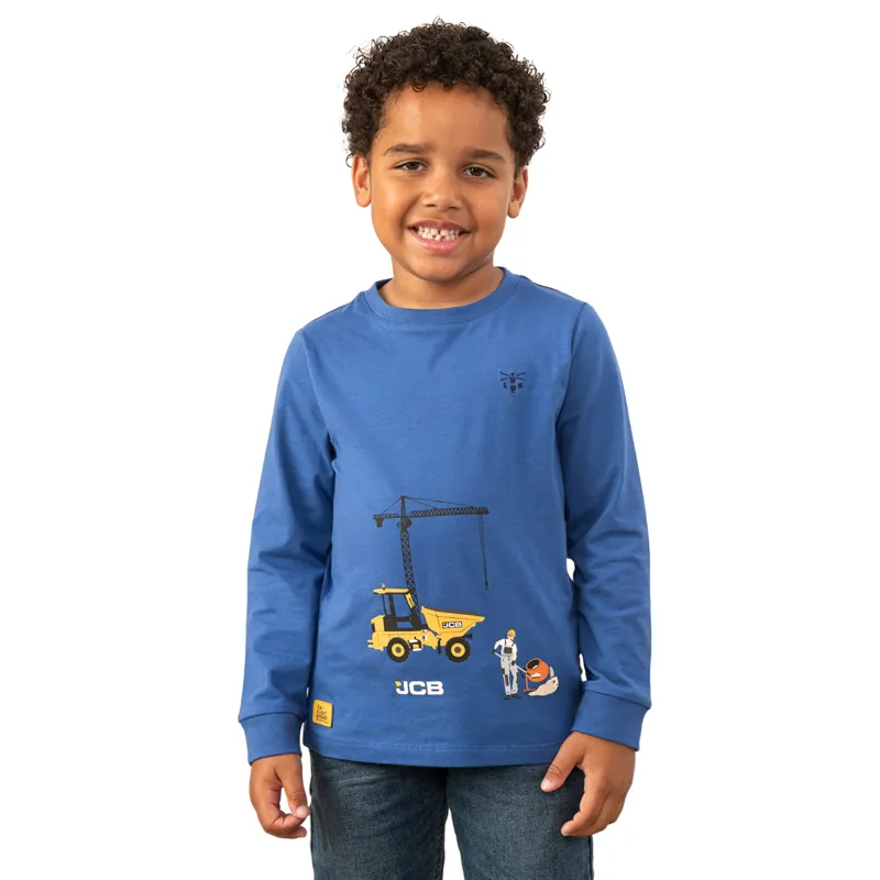 Lighthouse Oliver Junior Boys Long Sleeve Sweater - JCB Dumpster Print