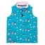 Lighthouse Alex Junior Girls Waterproof Gilet - Teal Farm Print