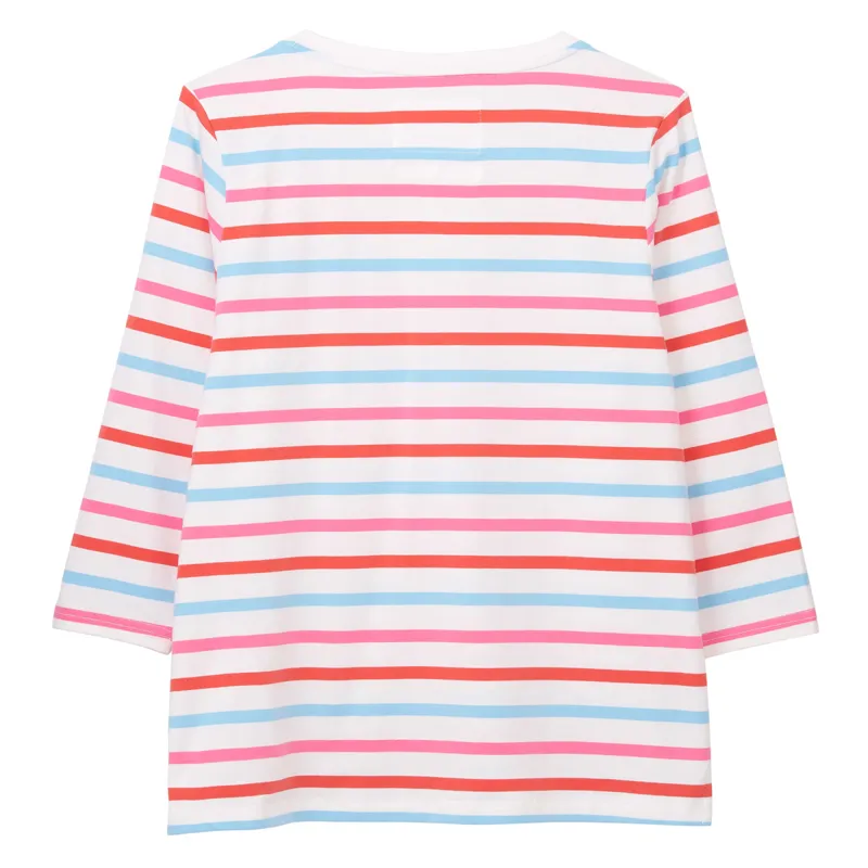 Lighthouse Ariana Ladies 3/4 Sleeve T-Shirt - Watermelon/Pink Stripe-1