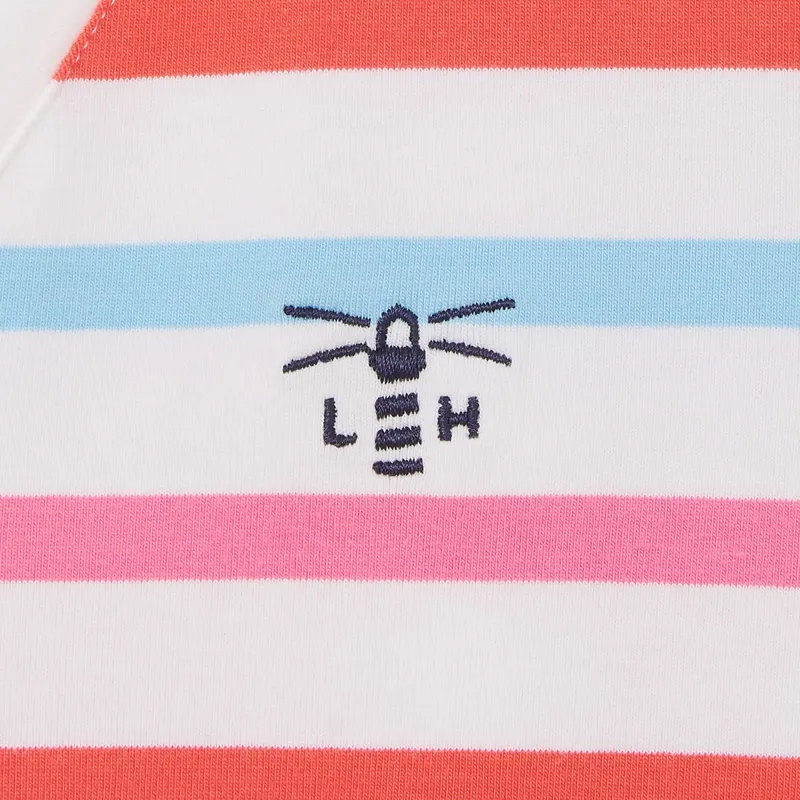 Lighthouse Ariana Ladies 3/4 Sleeve T-Shirt - Watermelon/Pink Stripe-2