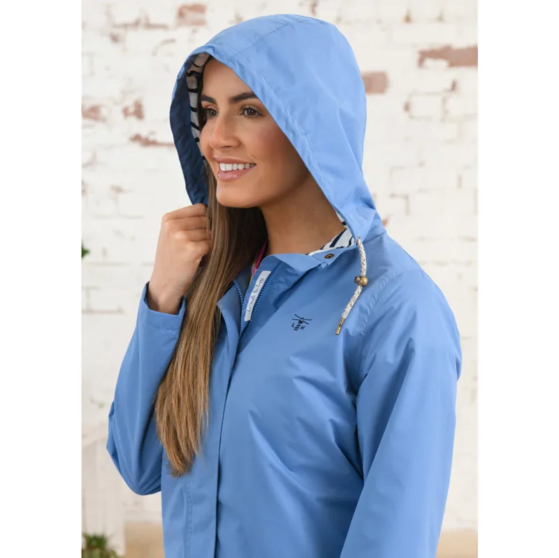 Lighthouse Beachcomber Ladies Long Waterproof Jacket - Marine Blue-3