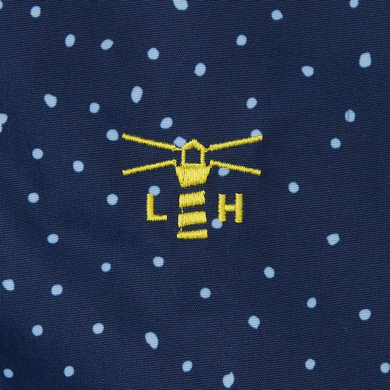 Lighthouse Beachcomber Ladies Long Waterproof Jacket - Navy Dot-2