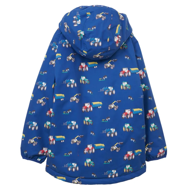 Lighthouse Finlay Junior Boys Waterproof Jacket - Navy Blue Tractor-1