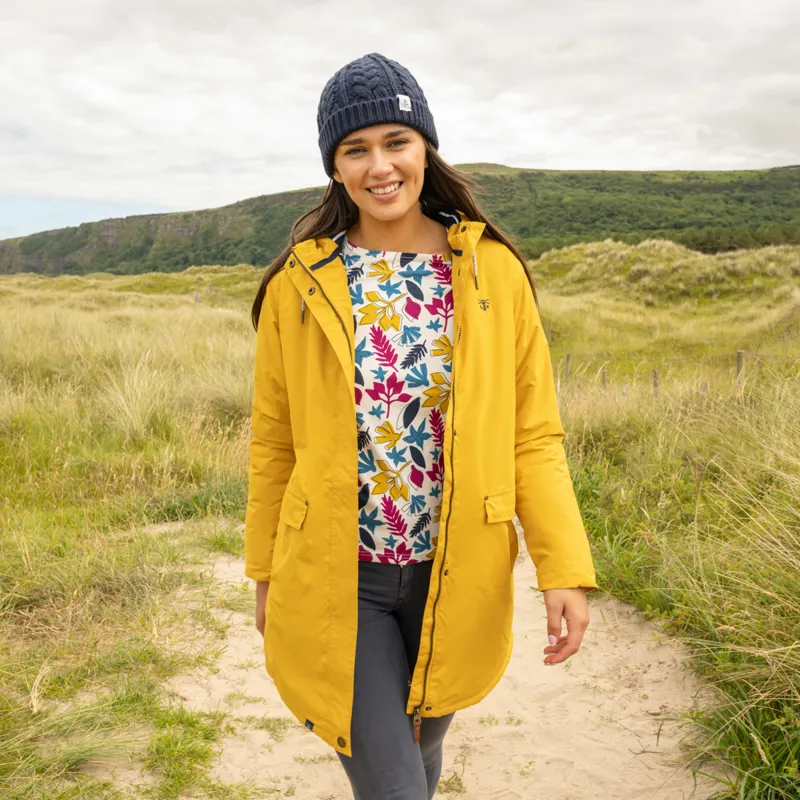 Lighthouse Iona Ladies 3/4 Length Waterproof Jacket - Sunrise-3
