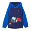 Lighthouse Jack Junior Boys Hoodie - Blue/Tractor Print