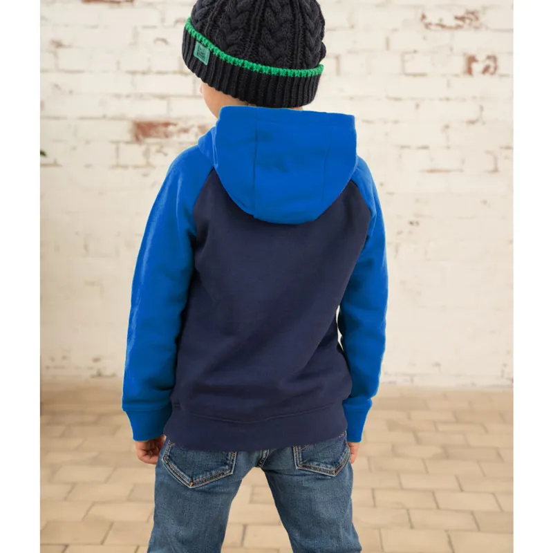 Lighthouse Jack Junior Boys Hoodie - Blue/Tractor Print-3