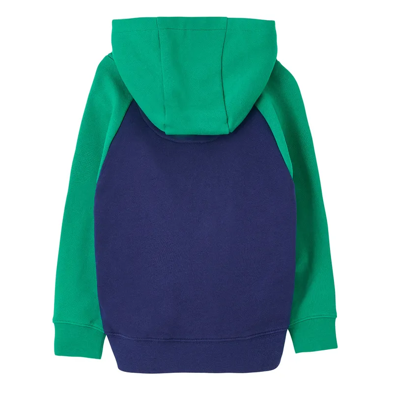 Lighthouse Jack Junior Boys Hoodie - Green/Tractor Print-1