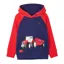 Lighthouse Jack Junior Boys Hoodie - Red/Tractor Print