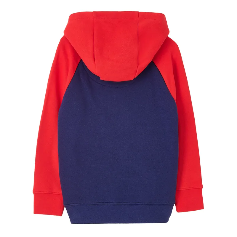 Lighthouse Jack Junior Boys Hoodie - Red/Tractor Print-1