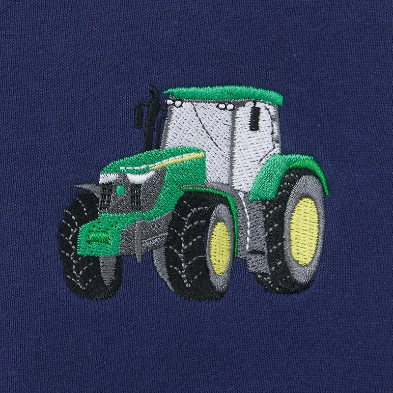 Lighthouse Jackson Junior Boys Full Zip Hoodie - Green Tractor Print-2