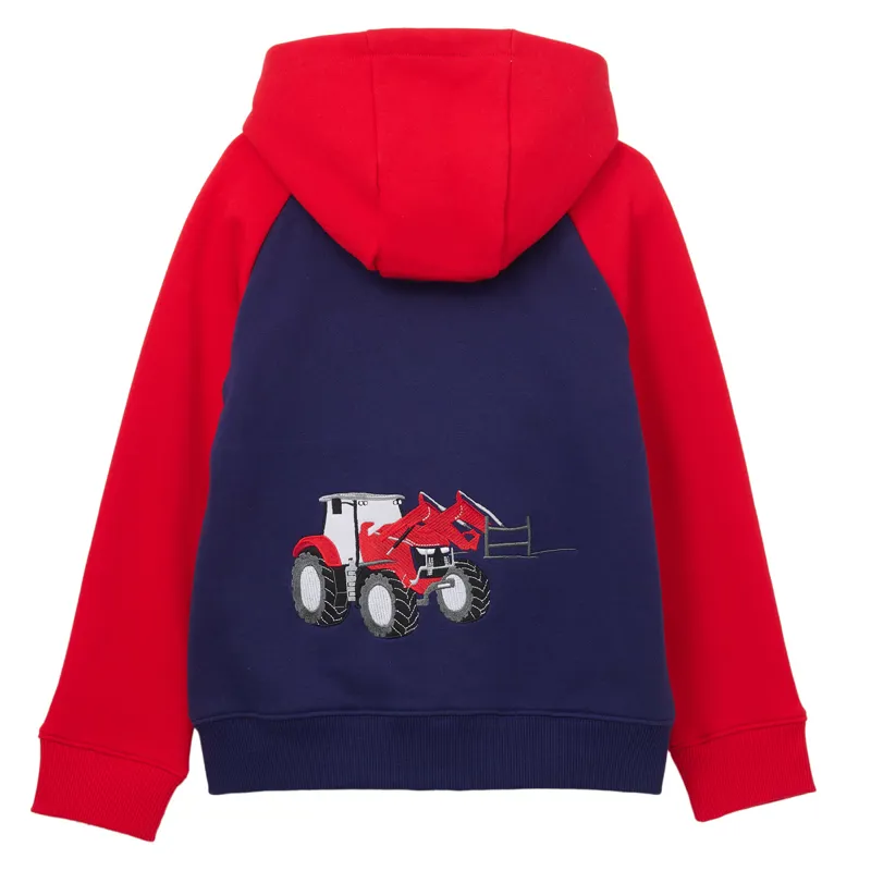 Lighthouse Jackson Junior Boys Full Zip Hoodie - Red Tractor Print-1