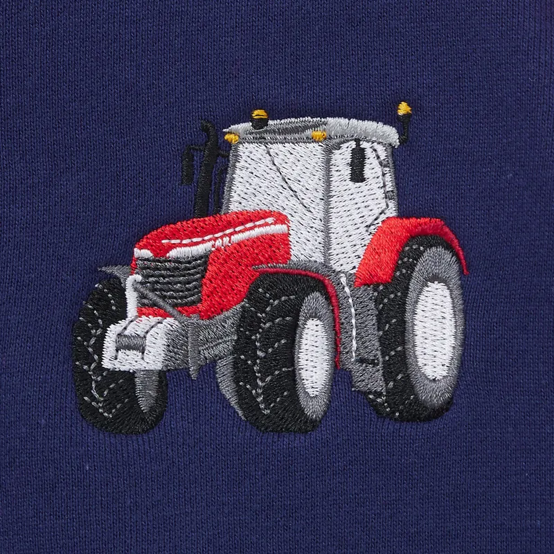 Lighthouse Jackson Junior Boys Full Zip Hoodie - Red Tractor Print-2